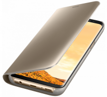 Купить Чехол-книжка Samsung EF-ZG950CFEGRU Clear View Standing Cover для Galaxy S8 золотой