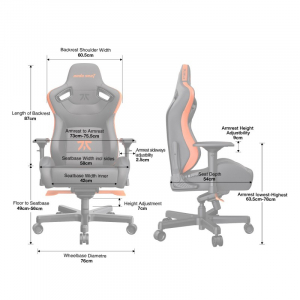 Купить Премиум игровое кресло Anda Seat Fnatic Edition, черный