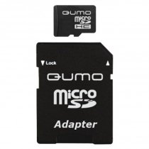 Купить Карты памяти Карта памяти MicroSD 4Gb Qumo+переходник SD Class 6