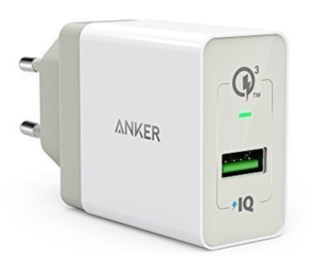Купить Cетевое зарядное устройство Сетевое зарядное устройство Anker 18W, 3А, 1 умный USB порт 2 .QC 3.0 (белое)