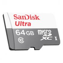 Купить Карта памяти MicroSDXC 64GB SanDisk Class 10 Ultra Android UHS-I SDSQUNS-064G-GN3MN 80 Mb/s без адап