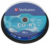 Купить Диск CD-R 700Mb 52х Verbatim Cake Box 10шт