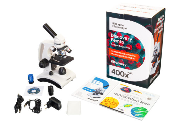 Купить Микроскоп цифровой Discovery Femto Polar с книгой
