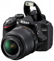 Купить Цифровая фотокамера Nikon D3200 Kit (18-55mm VR II) Black