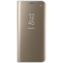 Купить Чехол-книжка Samsung EF-ZG955CFEGRU Clear View Standing Cover для Galaxy S8 Plus золотой