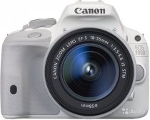 Купить Цифровая фотокамера Canon EOS 100D Kit (18-55mm IS STM) White