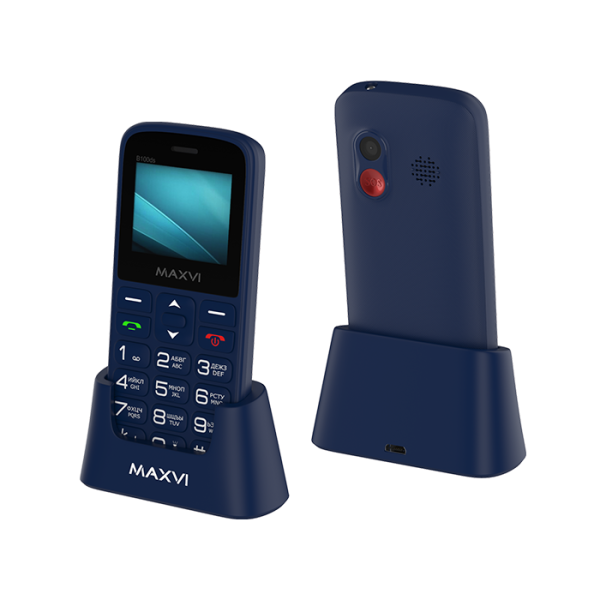 Телефон Maxvi B100ds blue
