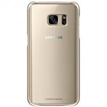 Купить Чехол Защитная панель Samsung EF-QG930CFEGRU Clear Cover для Galaxy S7 золотистый/прозрачный