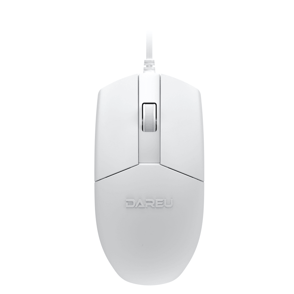 Купить Комплект проводной Dareu MK185 White (белый), клавиатура LK185 (мембранная, 104кл, EN/RU, 1,8м) + мышь LM103 (1,8м), USB