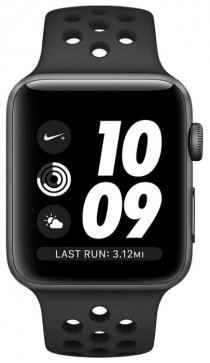 Купить Смарт-Часы Apple Watch Nike+ GPS, 38mm Space Grey Aluminium Case with Anthracite/Black Nike Sport Ban