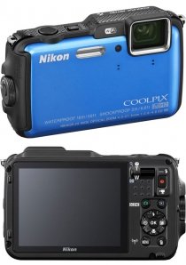 Купить Цифровая фотокамера Nikon Coolpix AW120 Blue