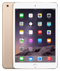 Купить Планшет Apple iPad mini 3 128Gb Wi-Fi+Cellular gold (MGYU2)