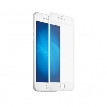 Купить Защитное стекло Закаленное стекло 3D с цветной рамкой (fullscreen) для iPhone 7 DF iColor-09 (white)