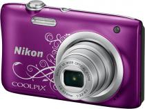 Купить Цифровая фотокамера Nikon Coolpix A100 Purple