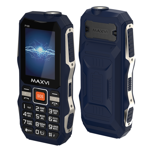 Телефон Maxvi P100 blue