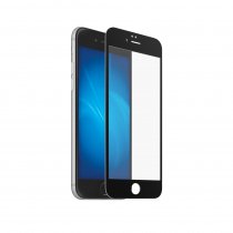 Купить Защитное стекло Закаленное стекло с цветной рамкой (fullscreen) для iPhone 6/6S DF iColor-03 (black)