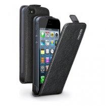 Купить Чехол Deppa Flip Cover и защитная пленка для Apple iPhone 5/5S, магнит, черный