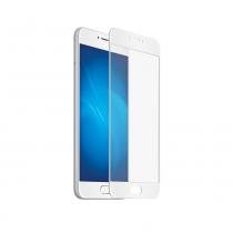 Купить Закаленное стекло с цветной рамкой (fullscreen) для Meizu M3 Note DF mzColor-01 (white)