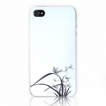 Купить Чехол Панель iHave iPhone 4 пластиковая белая с тростником BI0317