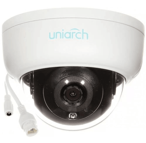 Купить IP-камера Uniarch 4МП уличная купольная антивандальная с фиксированным объективом  2.8 мм, ИК подсветка до 30 м., матрица 1/3" CMOS