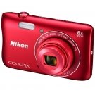 Купить Цифровая фотокамера Nikon Coolpix S3700 Red