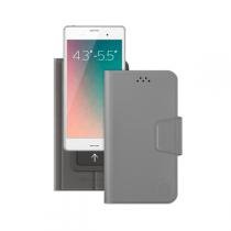 Купить Чехол-подставка Deppa для смартфонов Wallet Slide M 4.3''-5.5'', серый 84047