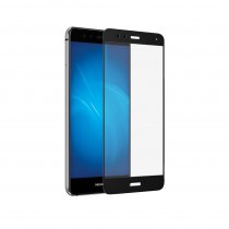 Купить Защитное стекло Закаленное стекло с цветной рамкой (fullscreen) для Huawei P10 Lite DF hwColor-12 (black)