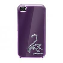 Купить Кейс Luxury iPhone 4 Swarowski фиолетовый