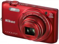 Купить Цифровая фотокамера Nikon Coolpix S6800 Red