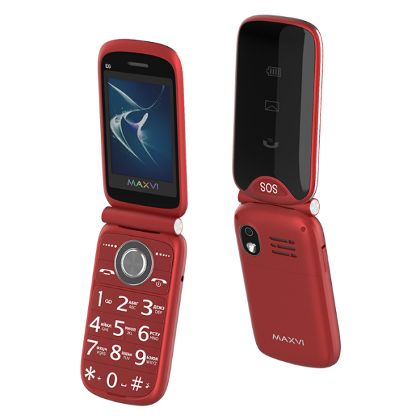 Купить Мобильный телефон Maxvi E6 red