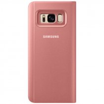 Купить Чехол-книжка Samsung EF-ZG955CPEGRU Clear View Standing Cover для Galaxy S8 Plus, розовый