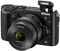 Купить Цифровая фотокамера Nikon 1 V3 Kit (10-30mm VR) Black