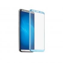 Купить Защитное стекло Закаленное стекло 3D с цветной рамкой (fullscreen) для Samsung Galaxy S8 Plus DF sColor-19 (blue)