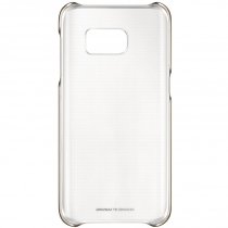 Купить Защитная панель Samsung EF-QG930CFEGRU Clear Cover для Galaxy S7 золотистый/прозрачный