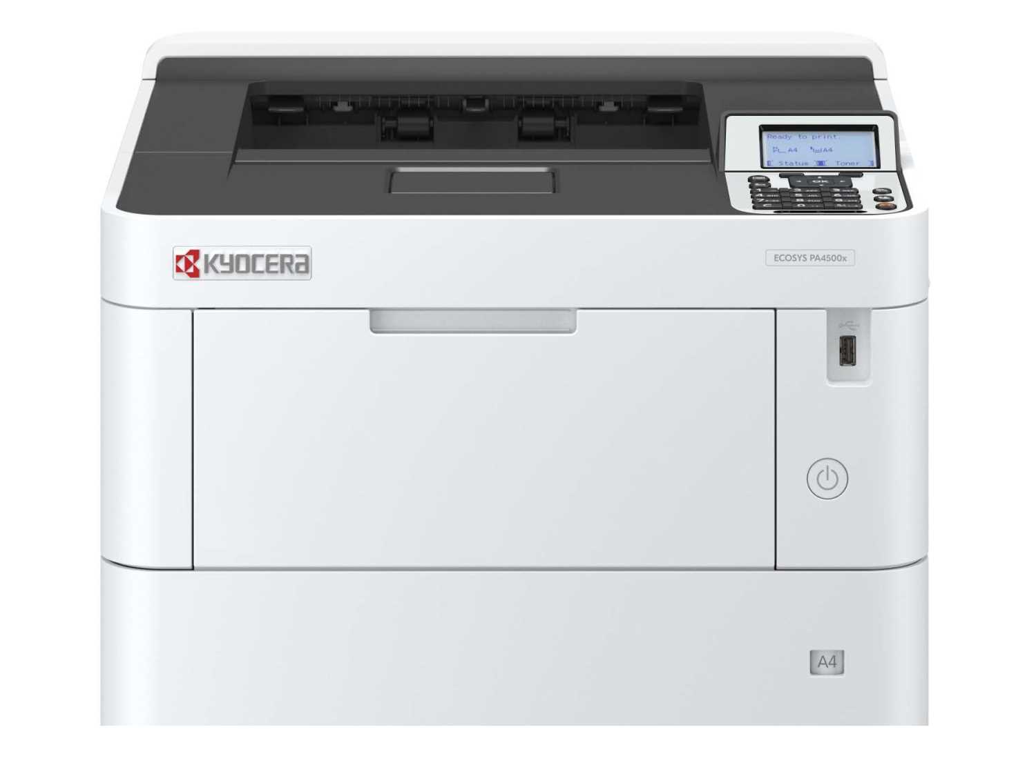 Купить Лазерный принтер Kyocera PA4500x (А4, 1200dpi, 512Mb, 45 ppm, 500 + 100 л., дуплекс, USB 2.0, Gigabit Ethernet, тонер на 6K)