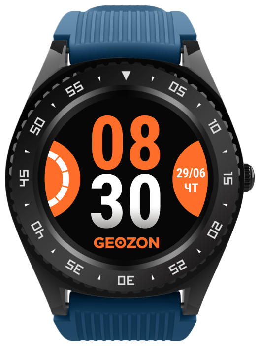 Купить Часы GEOZON TITANIUM black-blue (G-SM10BLKB)