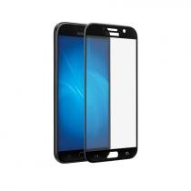 Купить Защитное стекло Закаленное стекло с цветной рамкой (fullscreen) для Samsung Galaxy A7 (2017) DF sColor-17 (black)