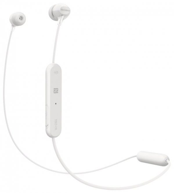 Купить Наушники SONY WI-C300 White