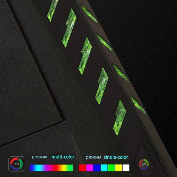 Купить Стол для компьютера Eureka Z2 c RGB подсветкой, чёрный