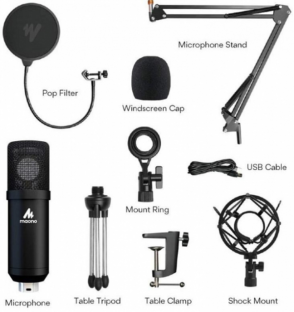 Купить Конденсаторный микрофон Maono AU-A425 Plus (Black)