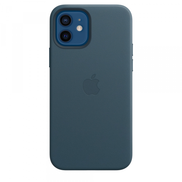 Купить Чехол клип-кейс Apple для IPhone 12 mini Leather Case with MagSafe синий балтийский (MHK83ZE/A)