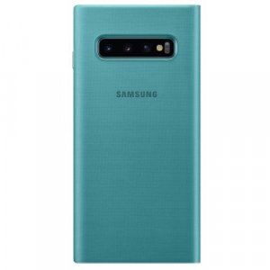 Купить Чехол Samsung EF-NG975PGEGRU Led View для Galaxy S10 Plus зеленый