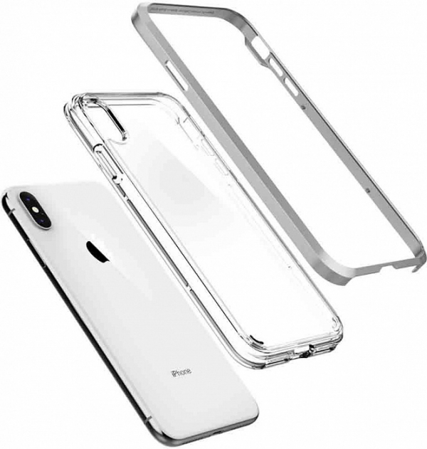 Купить Чехол Spigen Neo Hybrid Crystal (065CS24845) для iPhone XS Max (Silver) 1025938