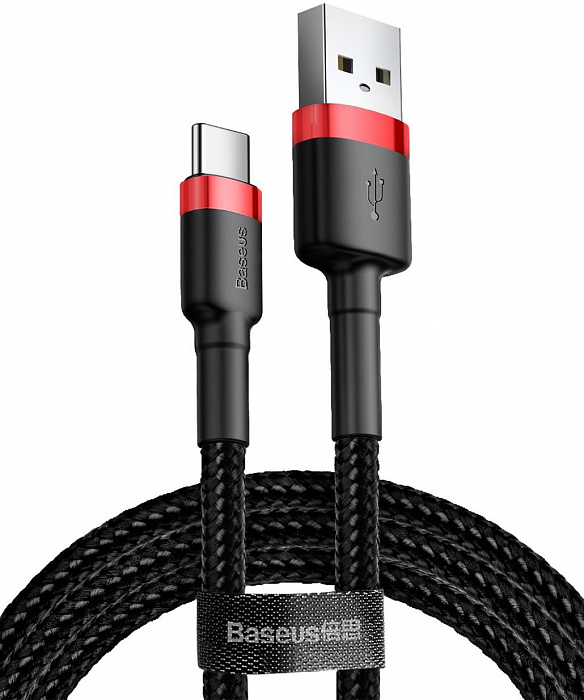 Купить Кабель Baseus Cafule Series USB/USB-C 2m CATKLF-C91 (Red/Black)