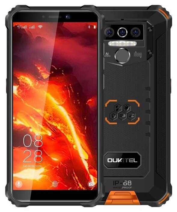 Купить Смартфон OUKITEL WP5 Pro, черный/оранжевый