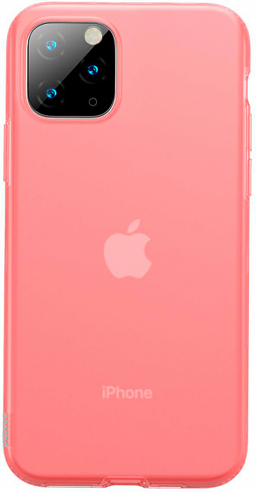 Купить Чехол Baseus Jelly Liquid Silica Gel (WIAPIPH65S-GD09) для iPhone 11 Pro Max (Transparent Red) 1077665