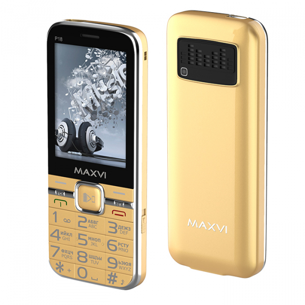 Купить Мобильный телефон Maxvi P18 gold