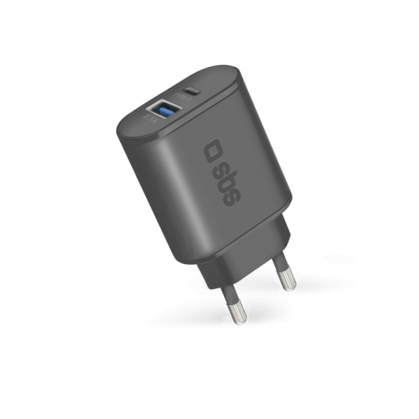 Купить Зарядное устройство SBS Travel charger 1 USB 2.1 A + Type C output 2.1 A