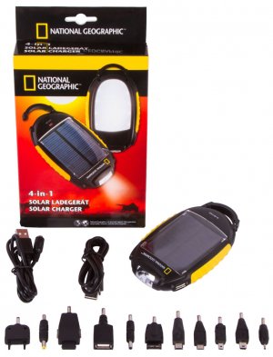 Зарядное устройство Bresser National Geographic 4-в-1 на солнечных батареях
