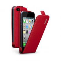 Купить Чехол Deppa Flip Cover и защитная пленка для Apple iPhone 4/4S, магнит, красный